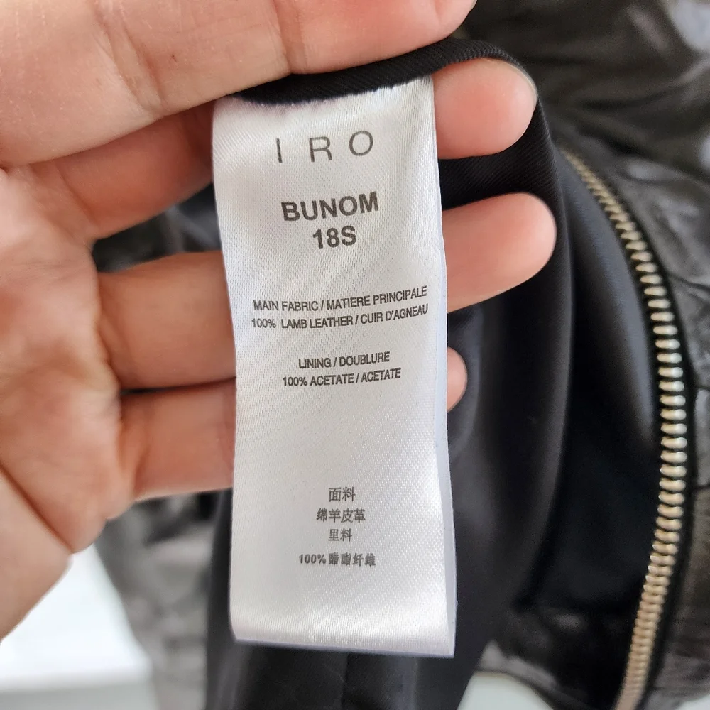 IRO black leather mini dress - Picture 8 of 12
